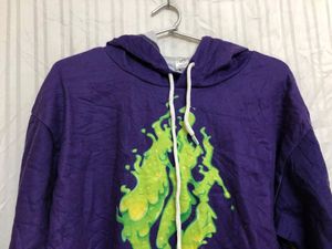 Purple Long Sleeve Cotton Hoodie
