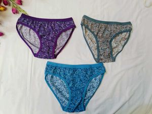❤️💫Pack Of Three Floral Print Briefs