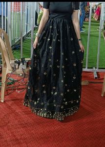 Black Lahenga Skirt