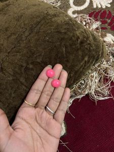 Pink Stud Earrings