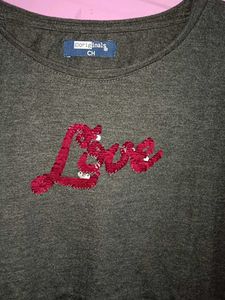 Embellished Long Sleeve Top