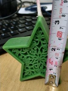 Christmas star shaped scented candle Gift idea