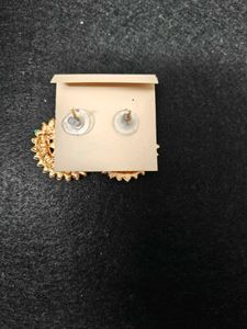 Green Peacock Earrings