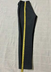 Gray Belted Trousers