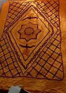 Best Orange Colour Bed Cover Large Size