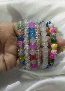 Korean Multicolour 6 Piece Bracelet Set.