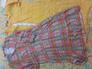 🌈Yellow Kurta And Frock