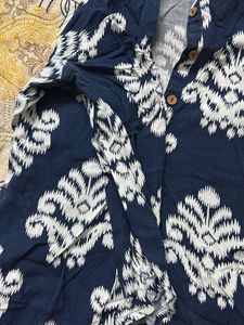 Blue Printed Top