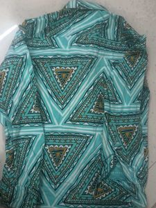 Patterned Button-Down Kids Shirt