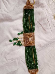 Green Beaded Jewelry Set