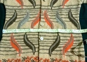 Vintage Floral Embroidered Cardigan