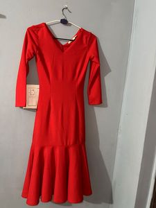 Shimmer Red Party Dress
