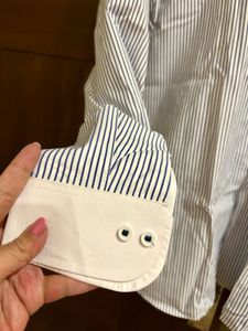 Brand New Trendy Striped Button-Down Shirt