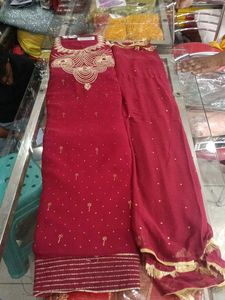 Elegant Maroon Salwar Kameez