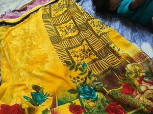 Saree With Blouse Piece