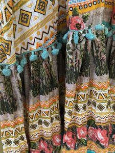 Boho Floral Print Maxi Dress