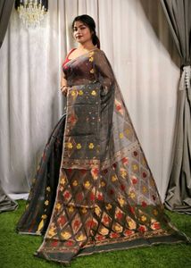 Red Floral SareeColour Available