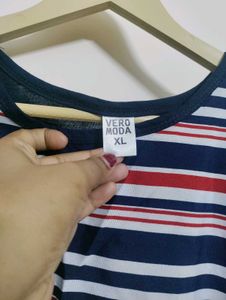 New Multicolored Striped Top