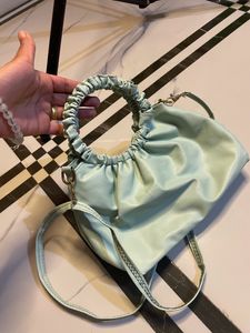 Mint Green Ruched Handle Bag