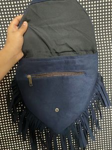 Embroidered Fringe Crossbody Bag