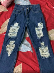 Ripped Blue Jeans
