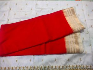 Elegant Red Saree