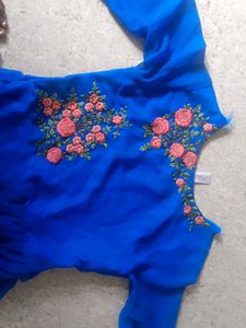 Elegant Blue Ethnic Gown