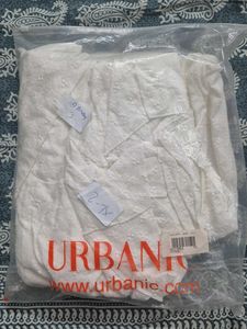 Urbanic Backless White Tiered Dress | 38