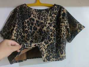 Leopard Print Crop Top