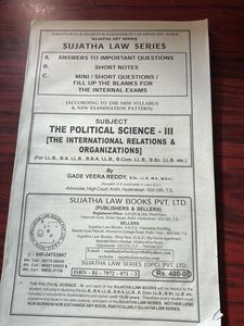 Sujatha Law Series - Political Science