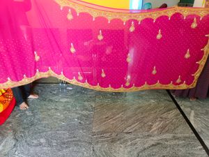 Jajet And Kundan Work Pink Colour