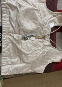 Elegant Beige Embroidered Lehenga set