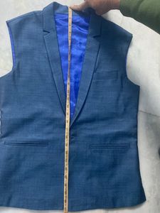 Blue Waistcoat &amp; Trouser Set
