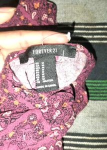 Forever 21 Paisley Print Top