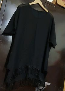Black Transparent Top For Girl Or Woman 40 Bust