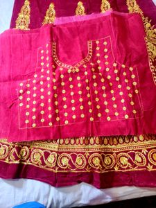 🆕semi Stitched Lahenga Choli For Women