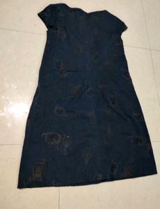 Navy Blue Straight Fit Dress 40 Bust Size