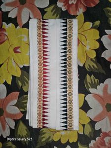 White Pure Cotton Gamchha (Towel)