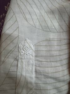 Ucb White Pure Linen T-Shirt