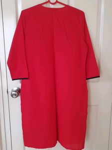 Red Straight Kurta