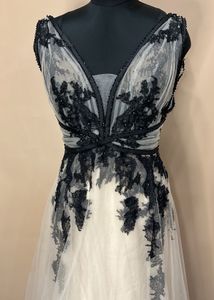 Black Lace Gown