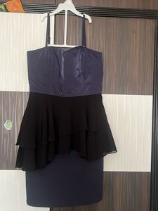Blue Bustier Layered Dress