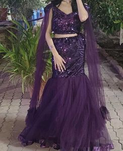 purple mermaid dress for women