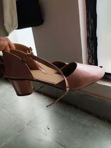 Chic Pink Patent Ankle Strap Ballet Flats