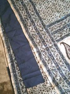 2floral silk decent saree with fall