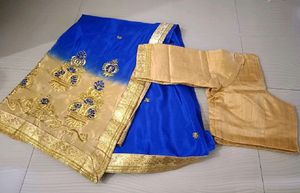 Blue Saree