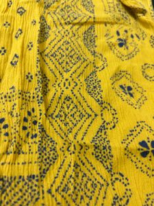 Yellow Printed Dress