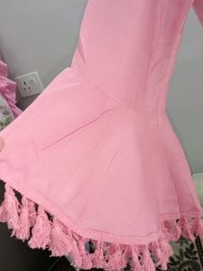 Embroidery Work Kurti With Dhoti