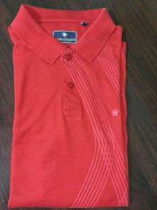 Original Louis Philippe Stylish Red Polo Shirt