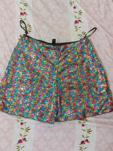KOOVS SHIMMER COLORFUL SHORTS